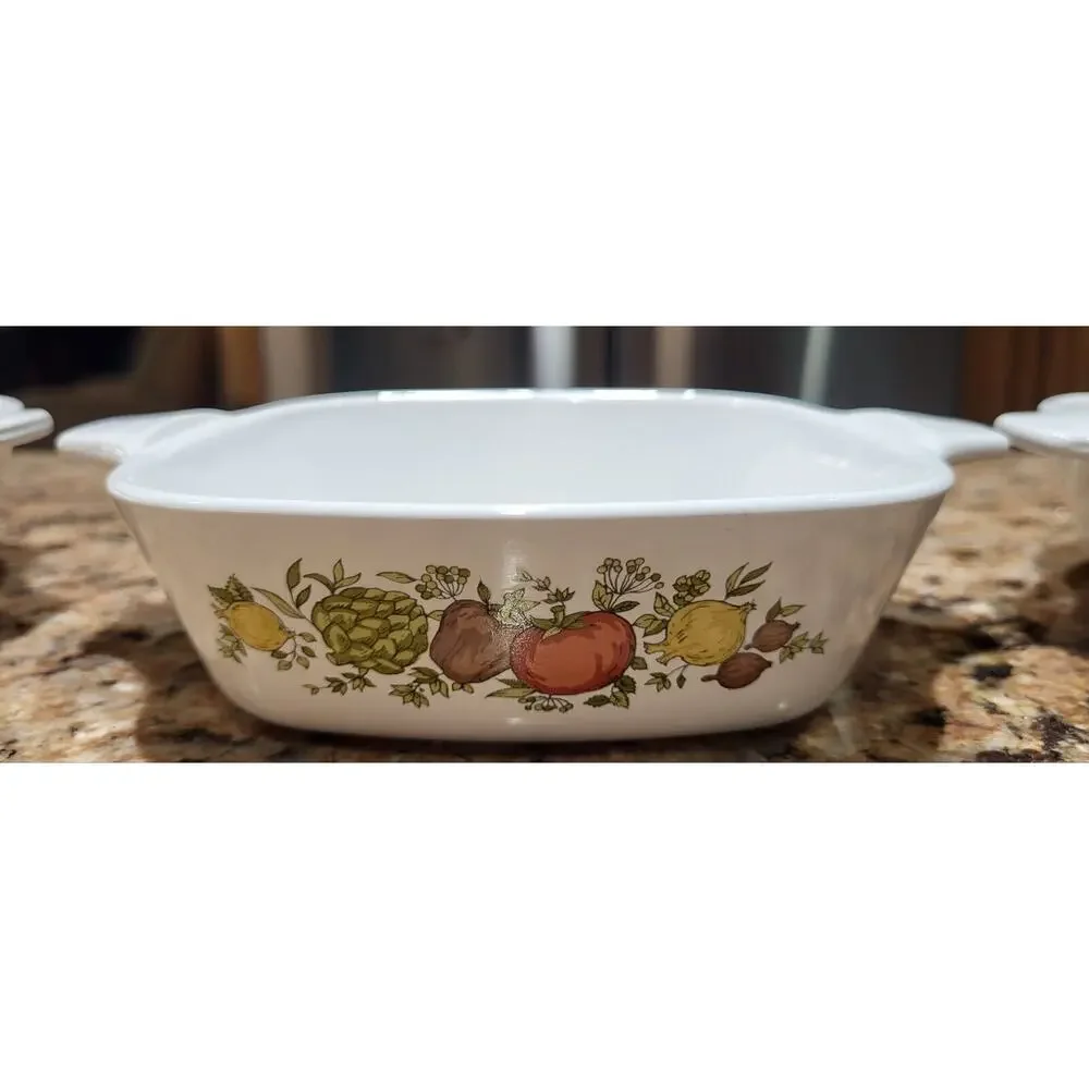 Corning Ware Spice Of Life Petite Pans P-41-B 1 3/4 Cup (Set Of 3) Vintage